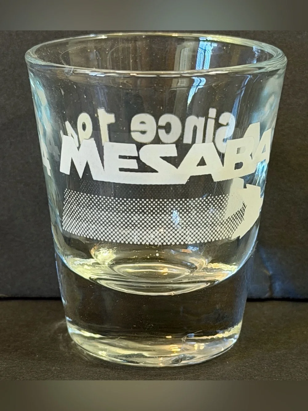 Mesaba Airlines Shot Glass Shooter Jigger Barware Vintage Travel Memorabilia